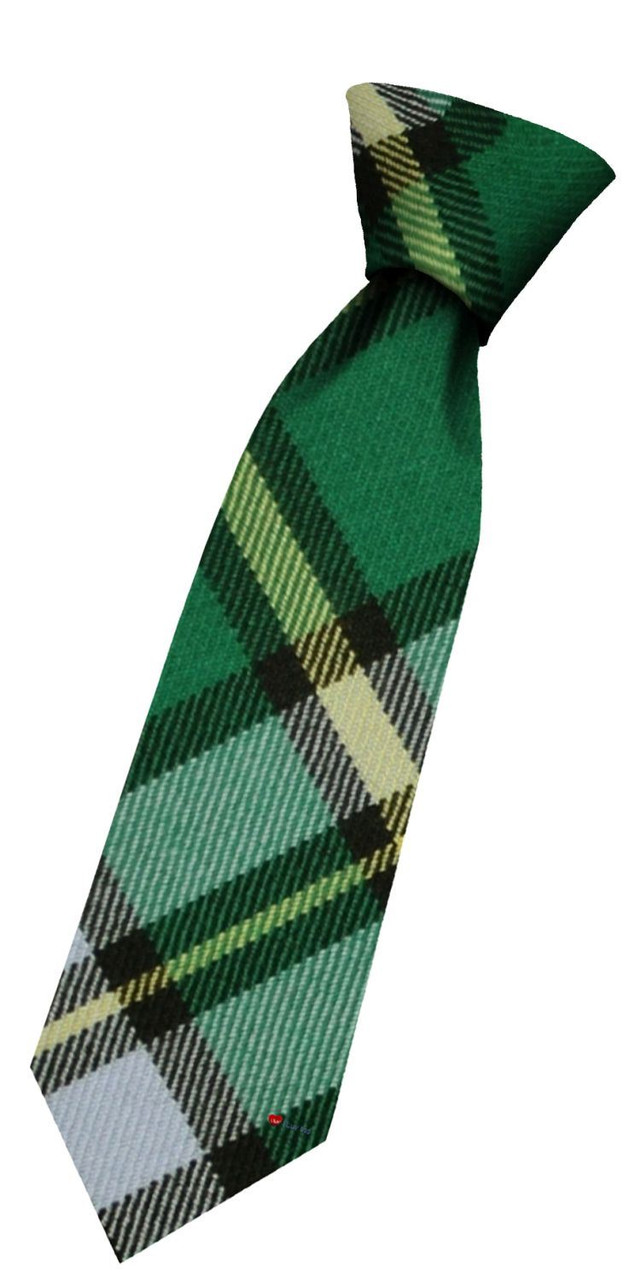 Boys Pure Wool Tie Woven Scotland - Cape Breton Canadian Tartan
