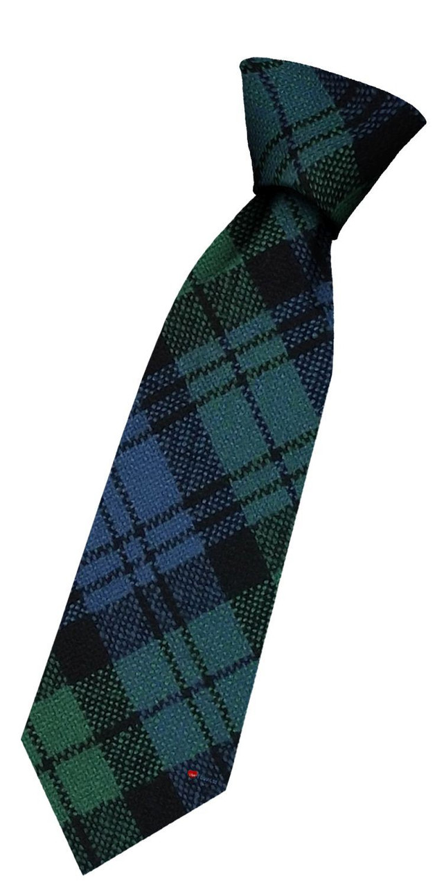 Boys Pure Wool Tie Woven Scotland - Campbell Ancient Tartan