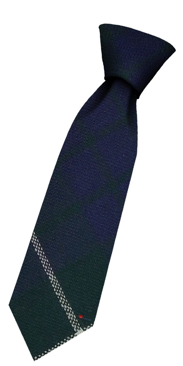Boys Pure Wool Tie Woven Scotland - Hamilton Hunting Modern Tartan