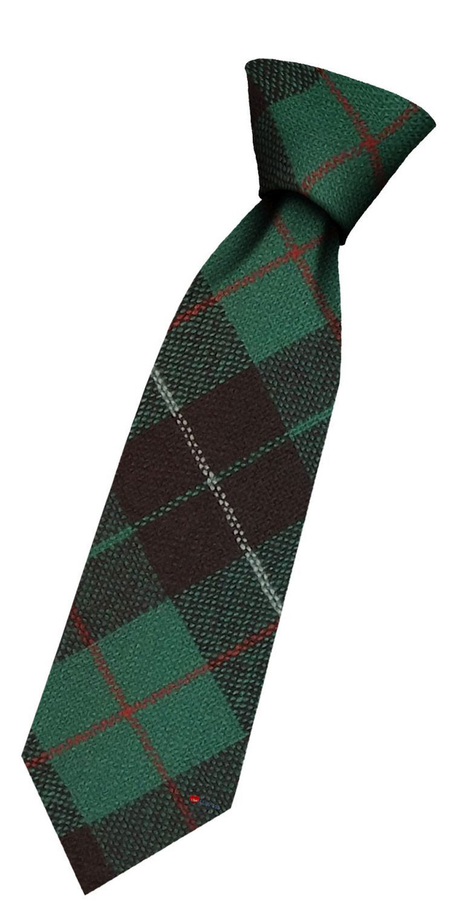 Boys Pure Wool Tie Woven Scotland - MacKinnon Hunting Ancient Tartan