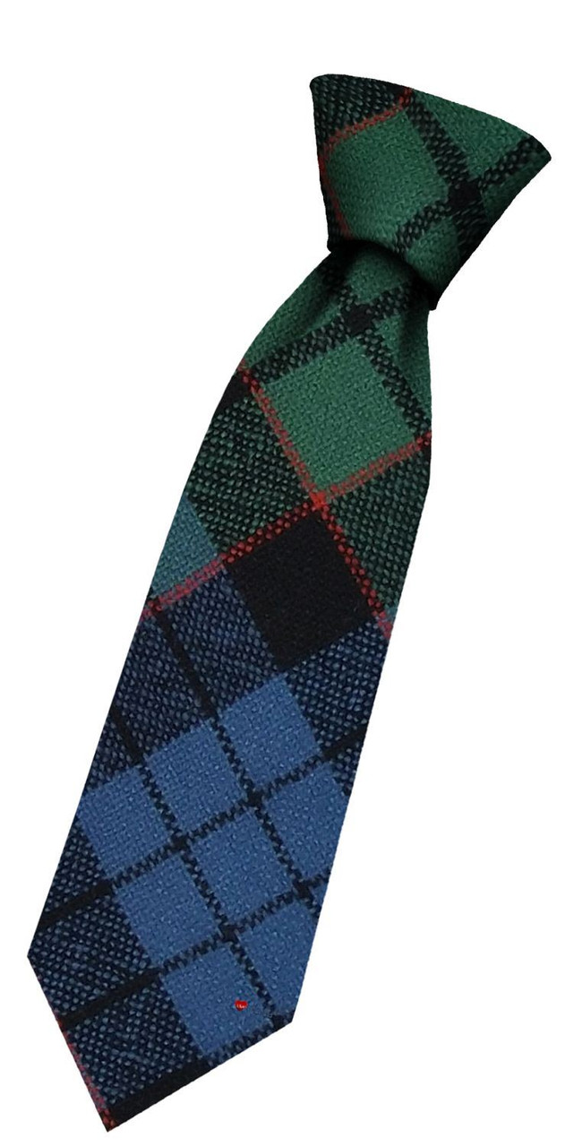 Boys Pure Wool Tie Woven Scotland - Fletcher Ancient Tartan