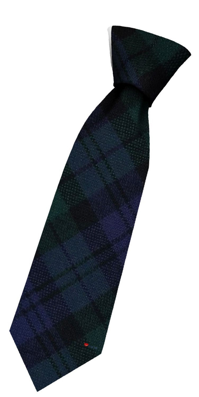 Boys Pure Wool Tie Woven Scotland - Campbell Modern Tartan