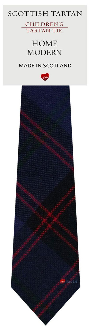 Boys Pure Wool Tie Woven Scotland - Home Modern Tartan