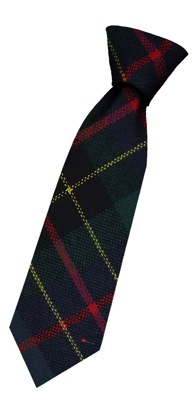 Boys Pure Wool Tie Woven Scotland - Brodie Hunting Modern Tartan