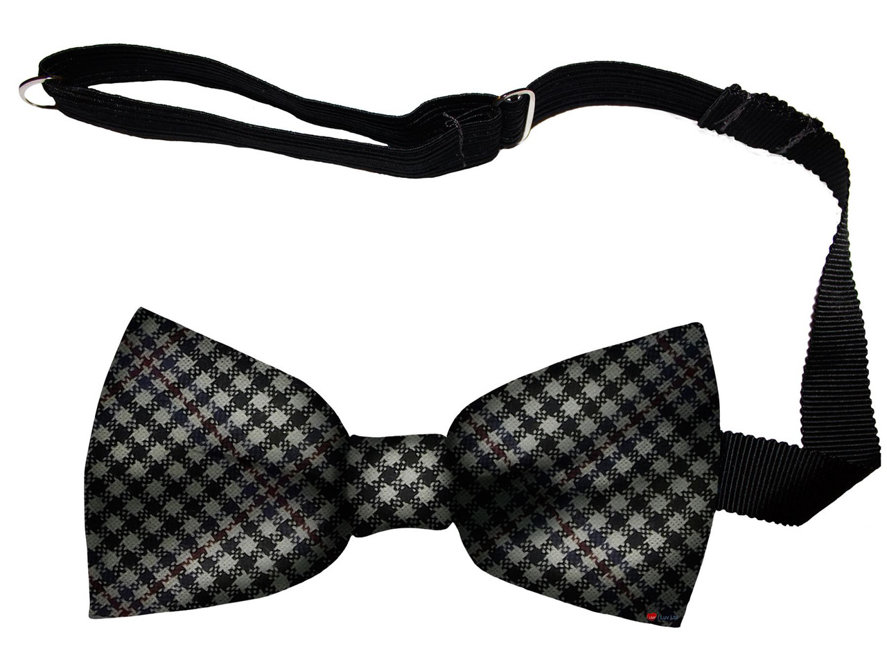 Sir Walter Scott Modern Tartan Men's Bow Tie Pure Wool Elastic Fastening