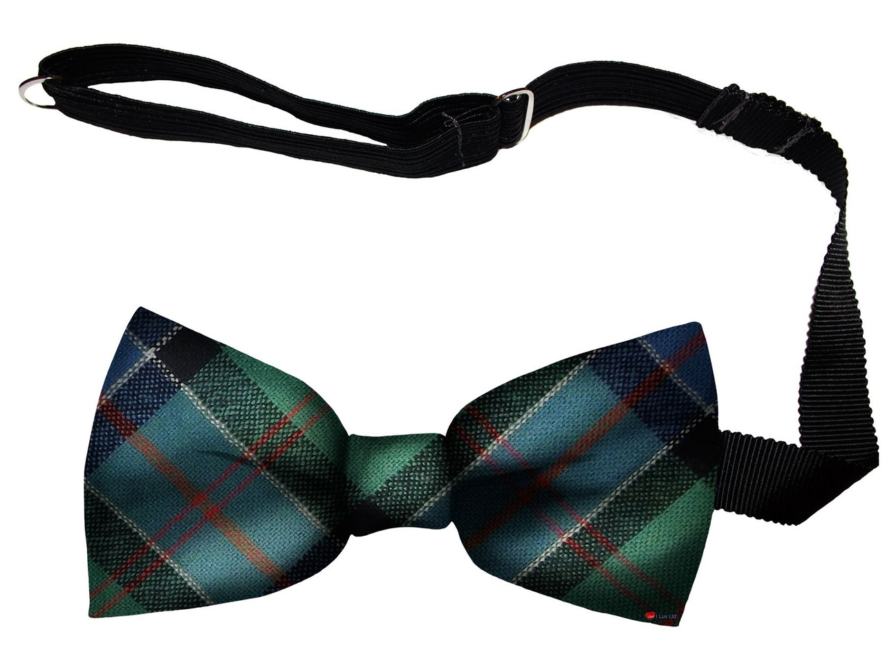 Sinclair Hunting Ancient Tartan Men's Bow Tie Pure Wool Elastic Fastening