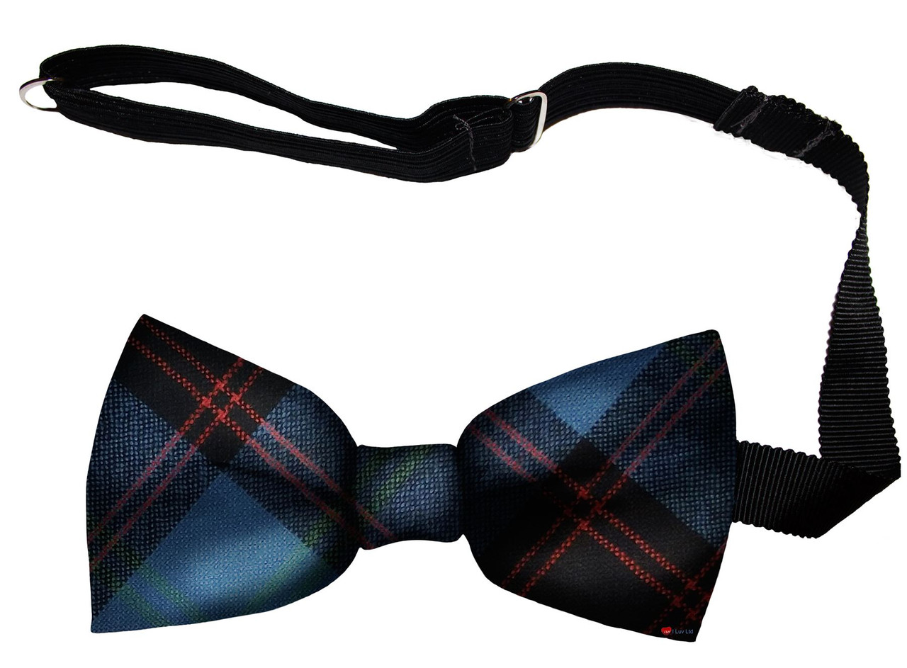 Home Ancient Tartan Men's Bow Tie Pure Wool Elastic Fastening