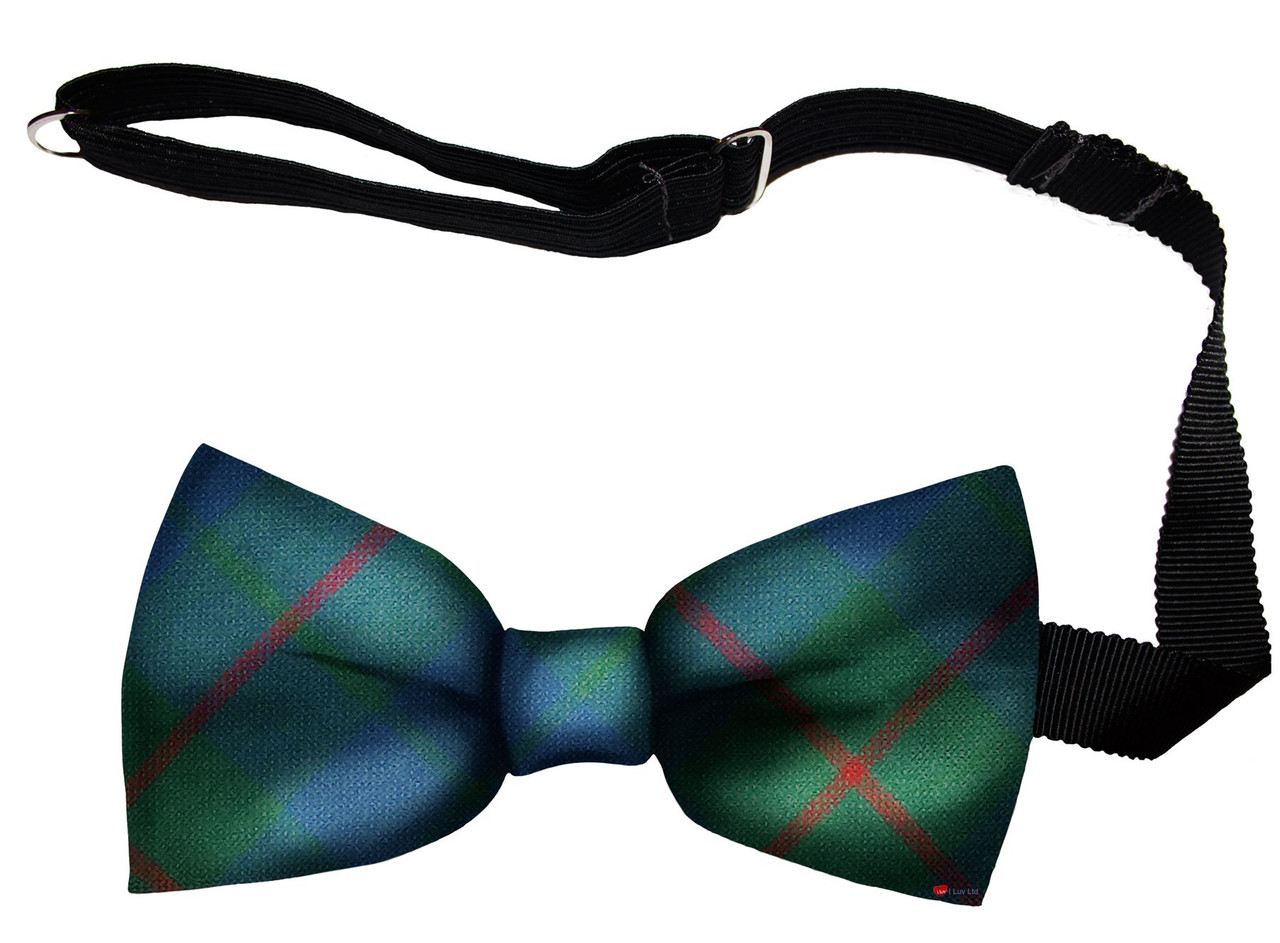 Barclay Hunting Ancient Tartan Men's Bow Tie Pure Wool Elastic Fastening