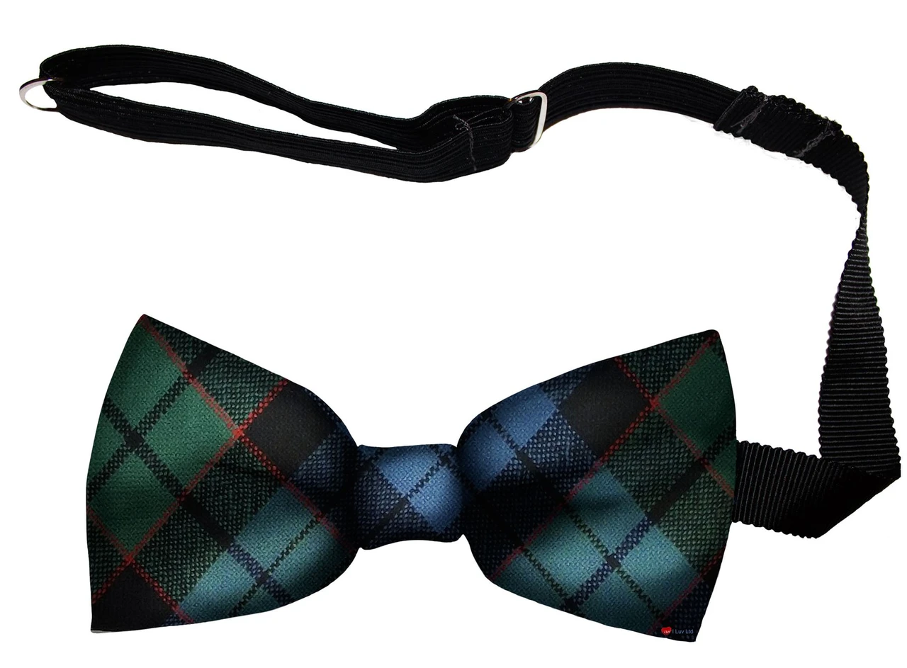 Fletcher Ancient Tartan Men's Bow Tie Pure Wool Elastic Fastening