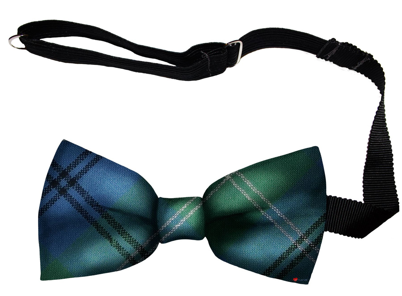 Oliphant Ancient Tartan Men's Bow Tie Pure Wool Elastic Fastening