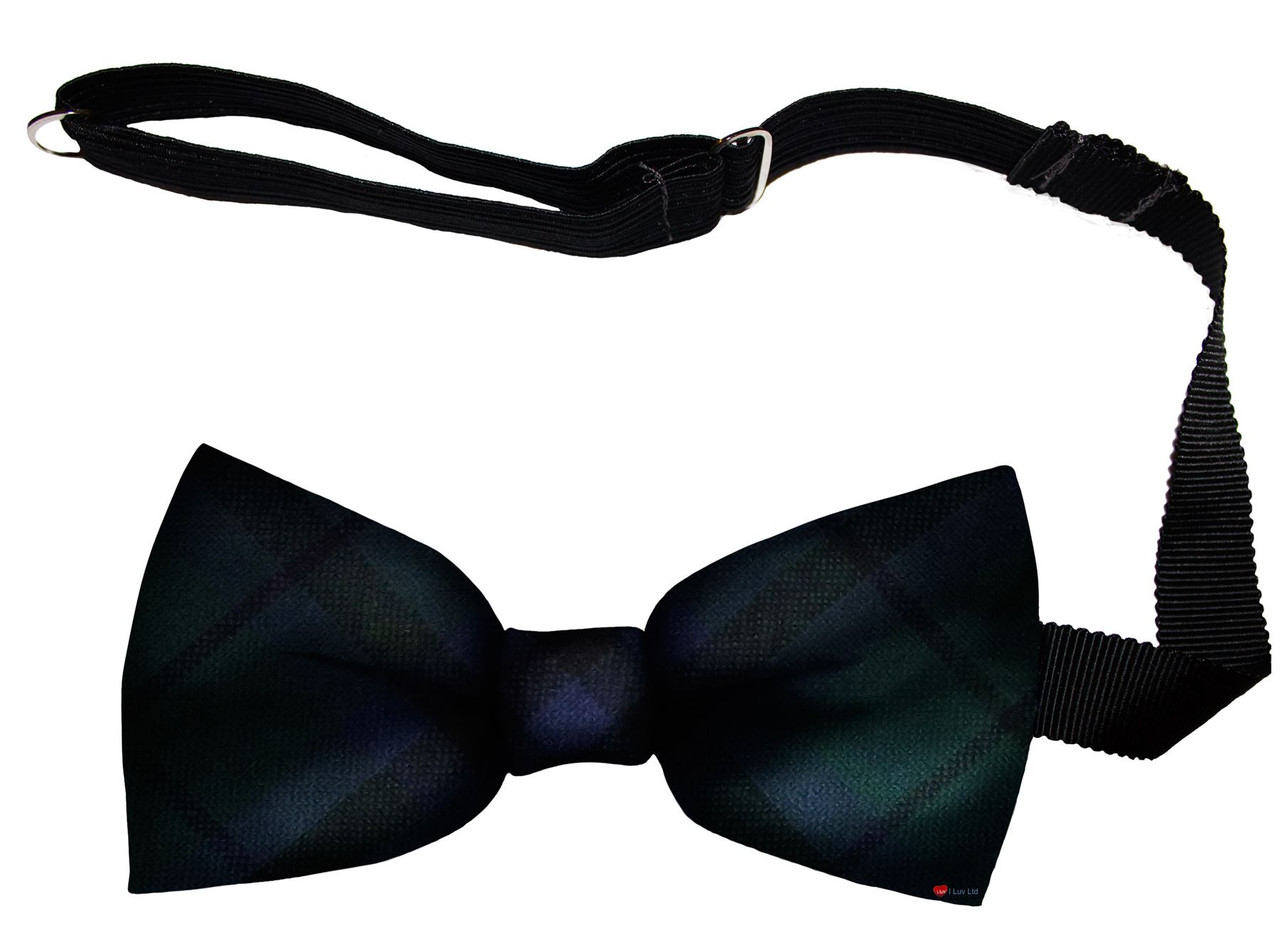 Marshall Modern Tartan Men's Bow Tie Pure Wool Elastic Fastening