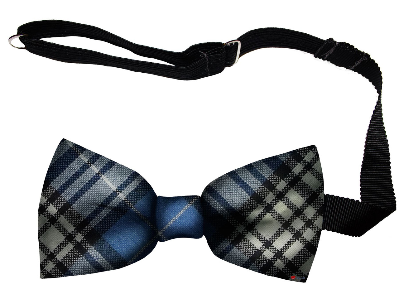 Napier Modern Tartan Men's Bow Tie Pure Wool Elastic Fastening