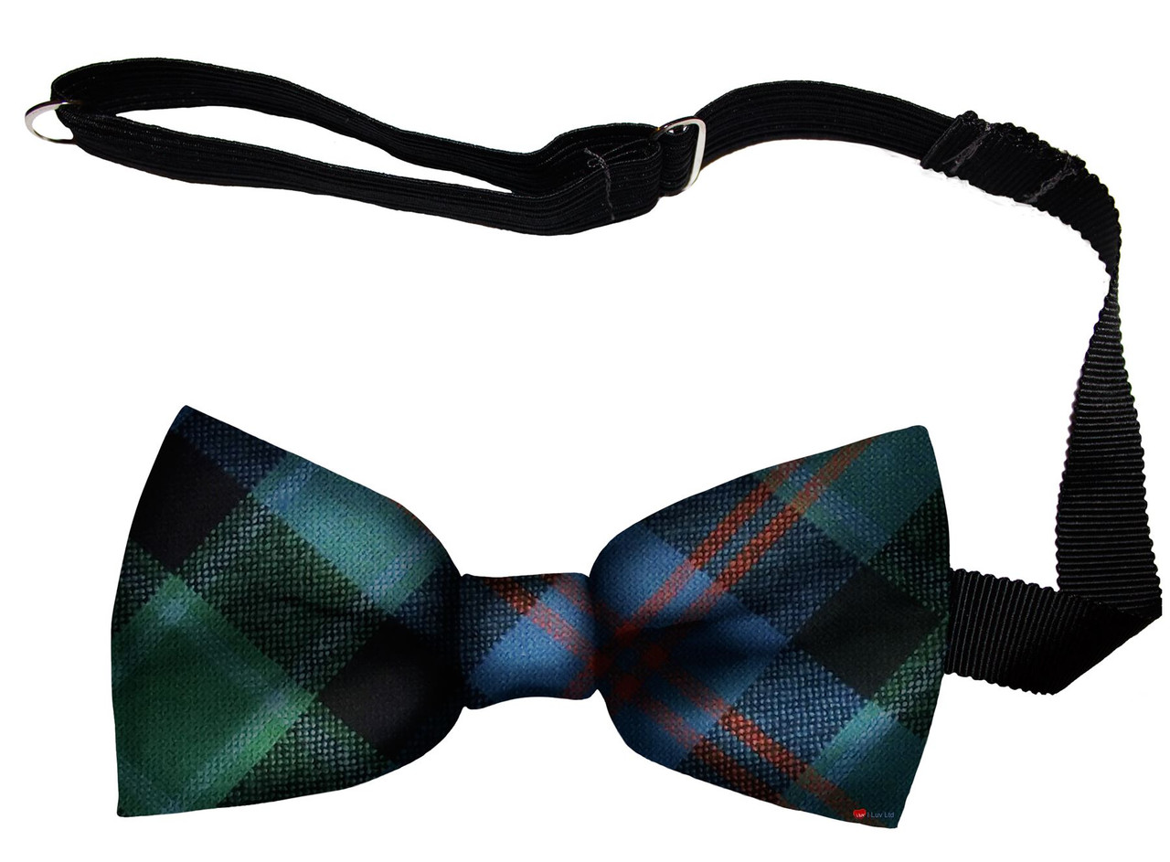 MacTaggart Ancient Tartan Men's Bow Tie Pure Wool Elastic Fastening