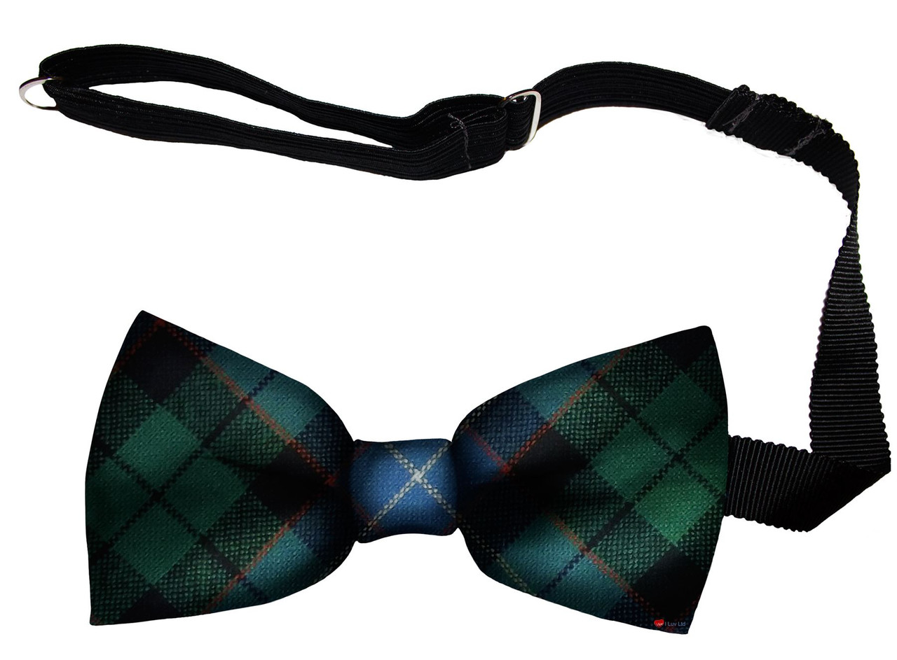 Mitchell Ancient Tartan Men's Bow Tie Pure Wool Elastic Fastening