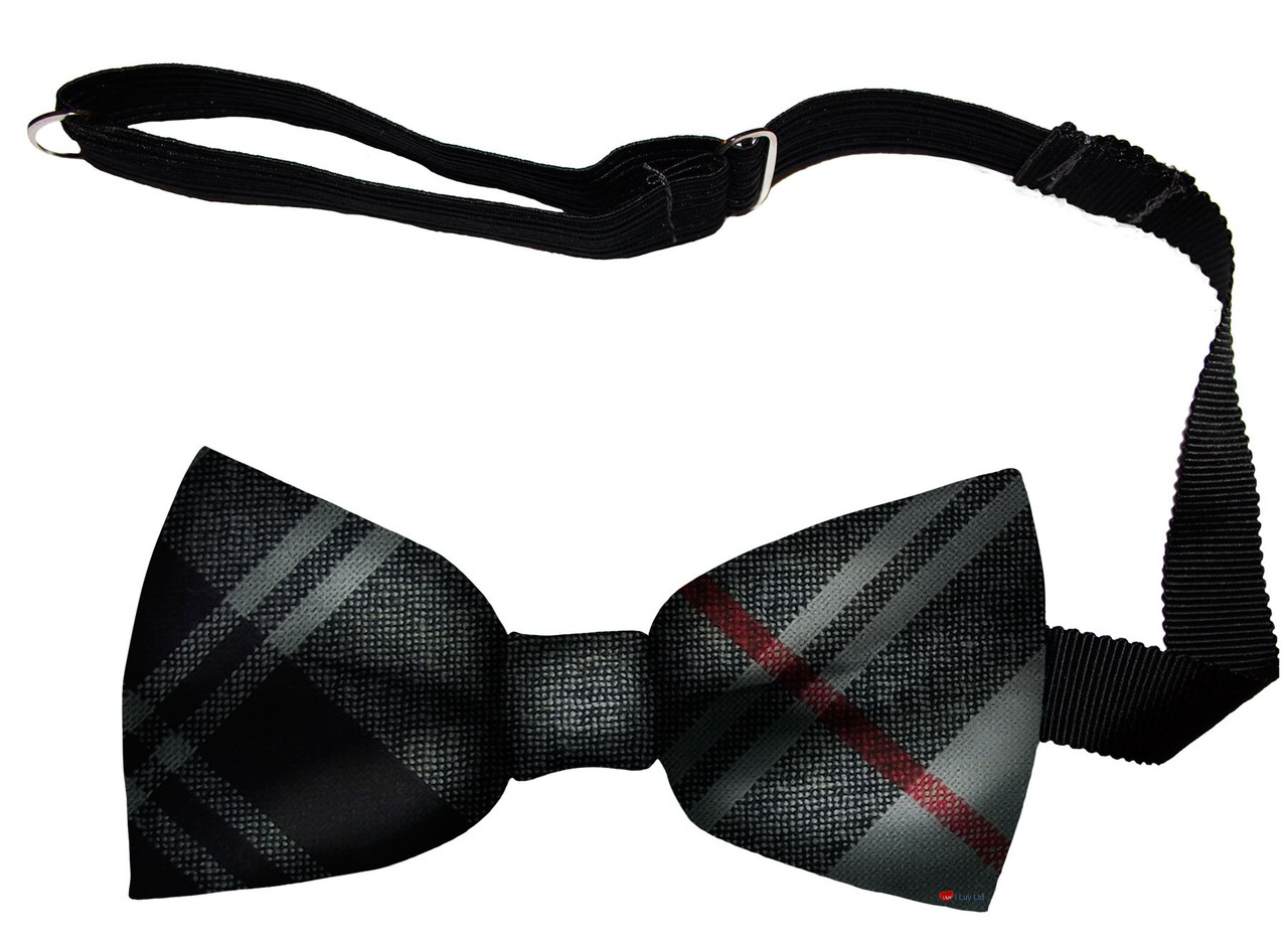Moffat Modern Tartan Men's Bow Tie Pure Wool Elastic Fastening