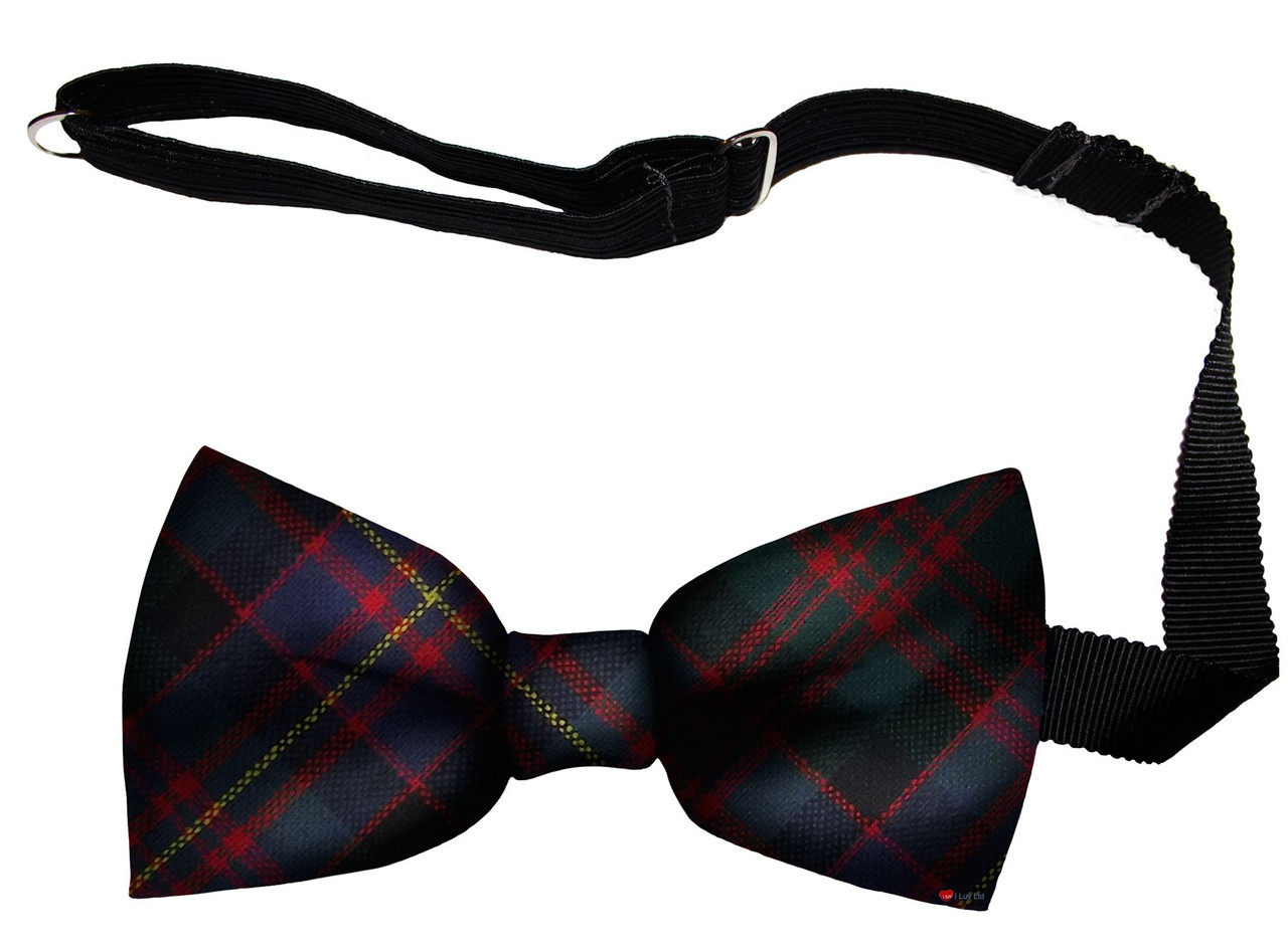 Cameron of Erracht Modern Tartan Men's Bow Tie Pure Wool Elastic Fastening