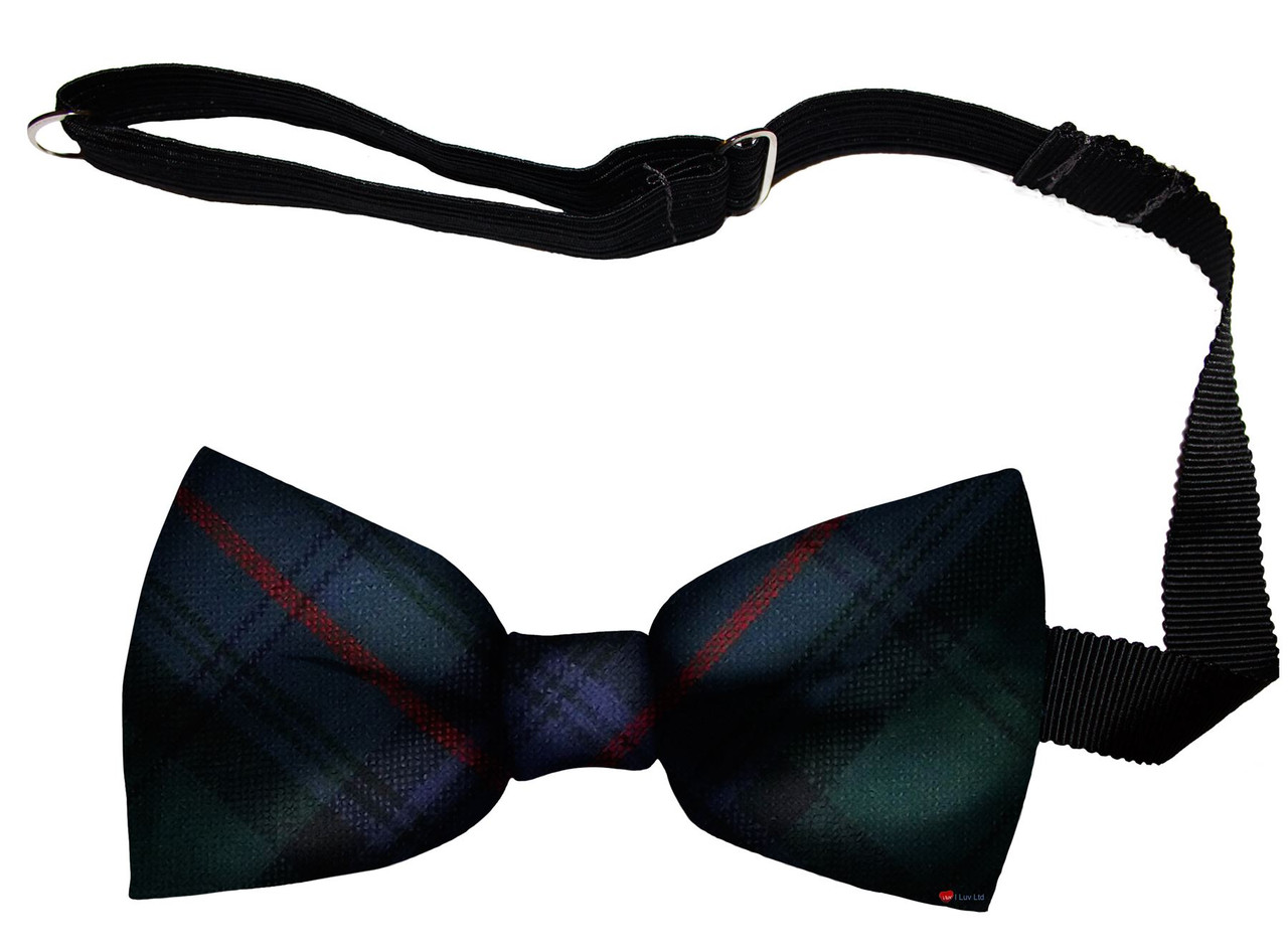 Armstrong Modern Tartan Men's Bow Tie Pure Wool Elastic Fastening