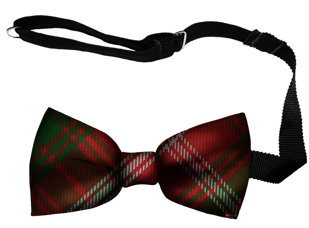 Rothesay Duke of Modern Tartan Men's Bow Tie Pure Wool Elastic Fastening