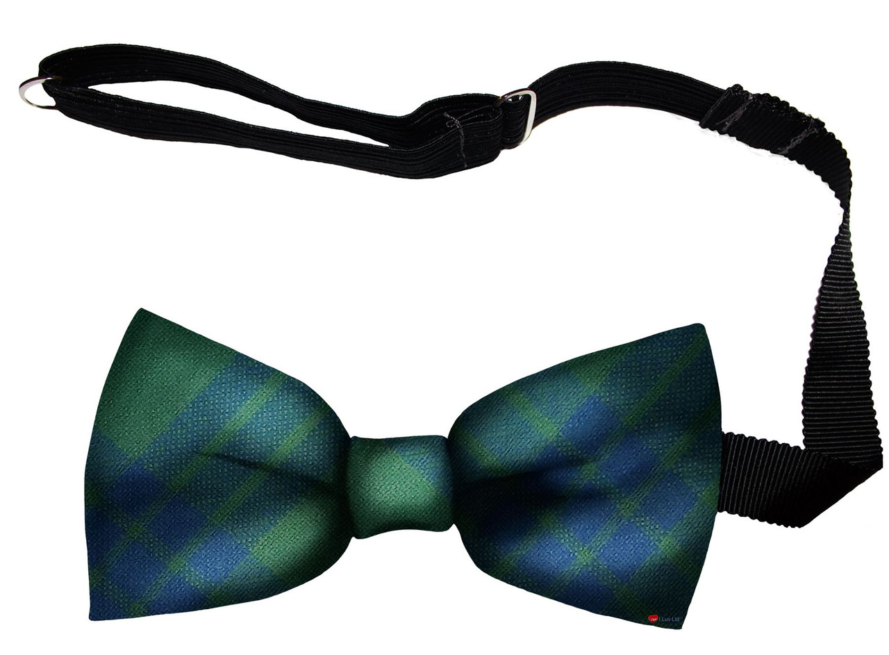 Montgomerie Ancient Tartan Men's Bow Tie Pure Wool Elastic Fastening