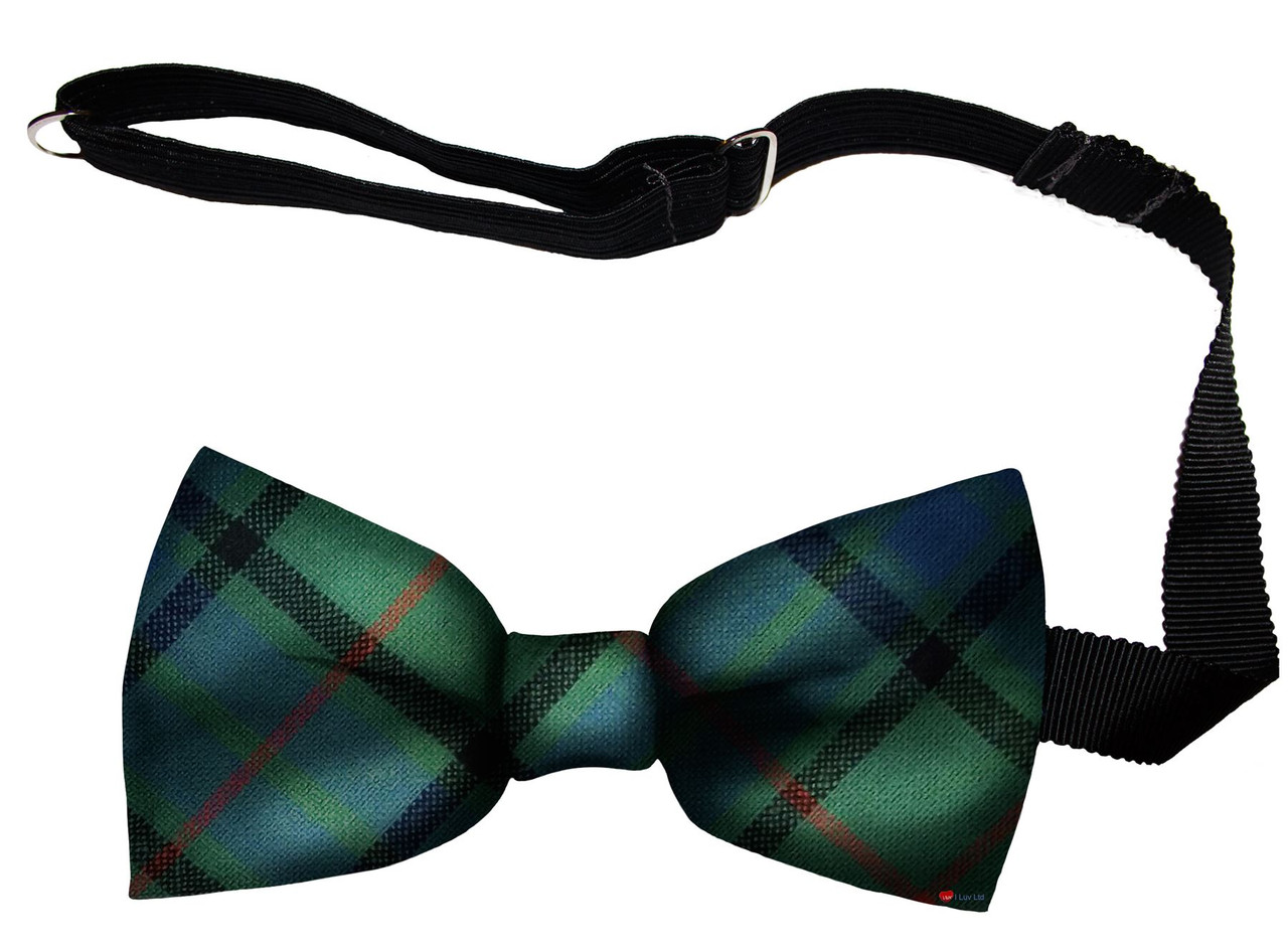 Lauder Ancient Tartan Men's Bow Tie Pure Wool Elastic Fastening