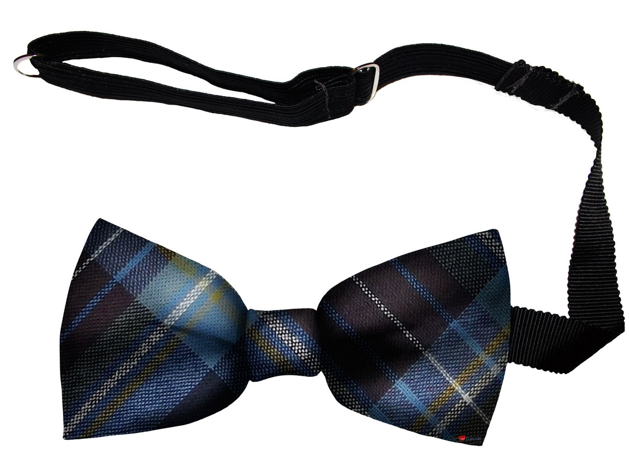 Holyrood Tartan Men's Bow Tie Pure Wool Elastic Fastening