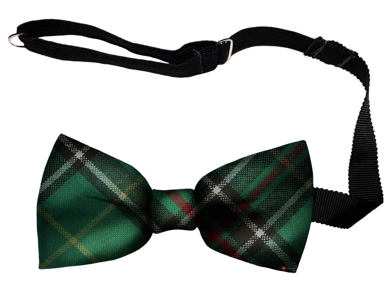 Newfoundland Canadian Tartan Men's Bow Tie Pure Wool Elastic Fastening
