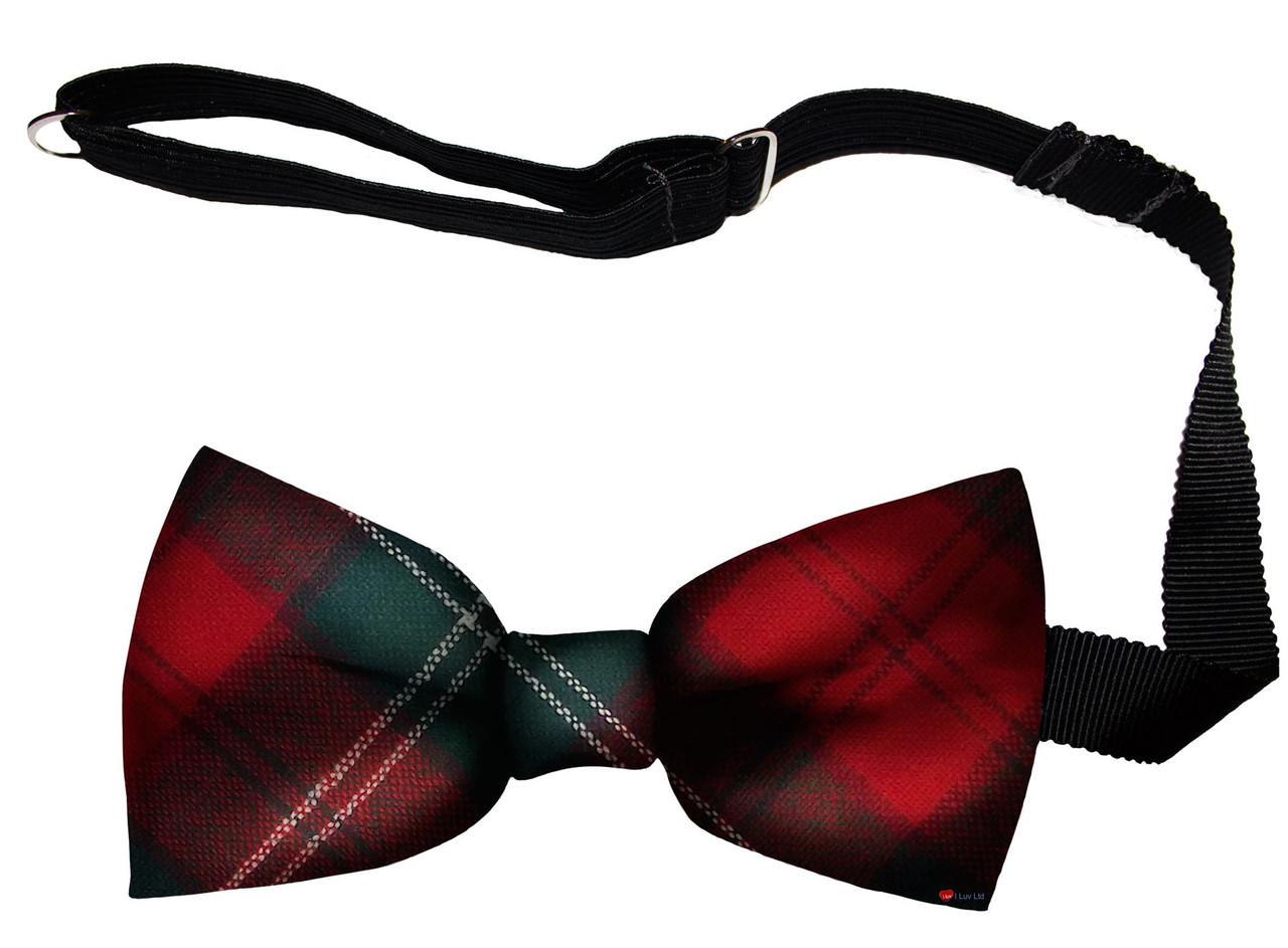 Lennox Modern Tartan Men's Bow Tie Pure Wool Elastic Fastening