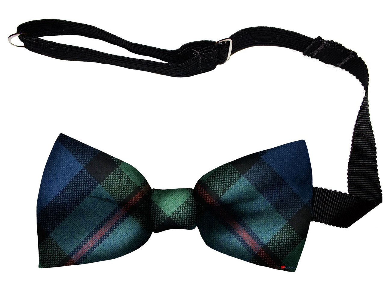 Smith Ancient Tartan Men's Bow Tie Pure Wool Elastic Fastening