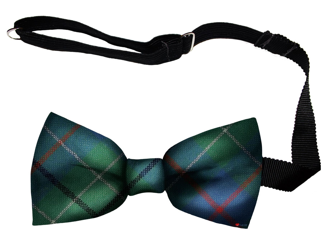 Duncan Ancient Tartan Men's Bow Tie Pure Wool Elastic Fastening