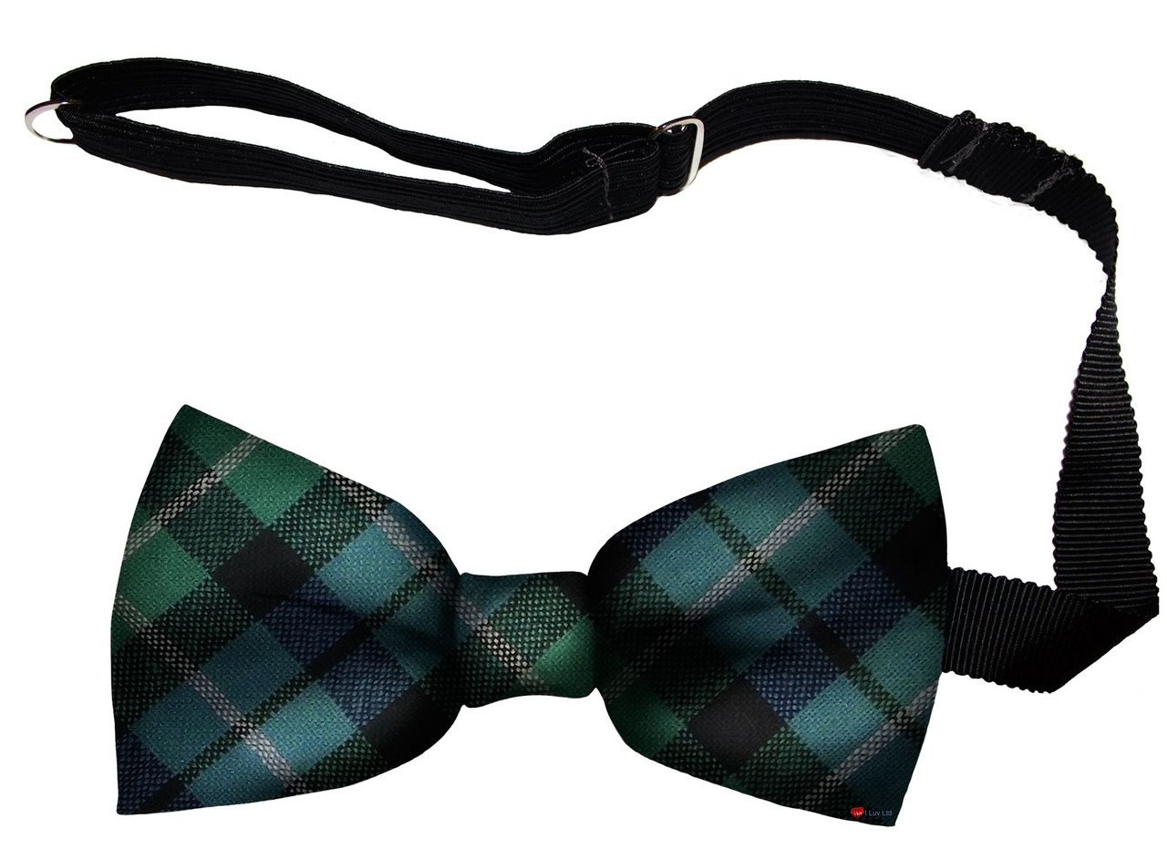 Graham of Montrose Ancient Tartan Men's Bow Tie Pure Wool Elastic Fastening
