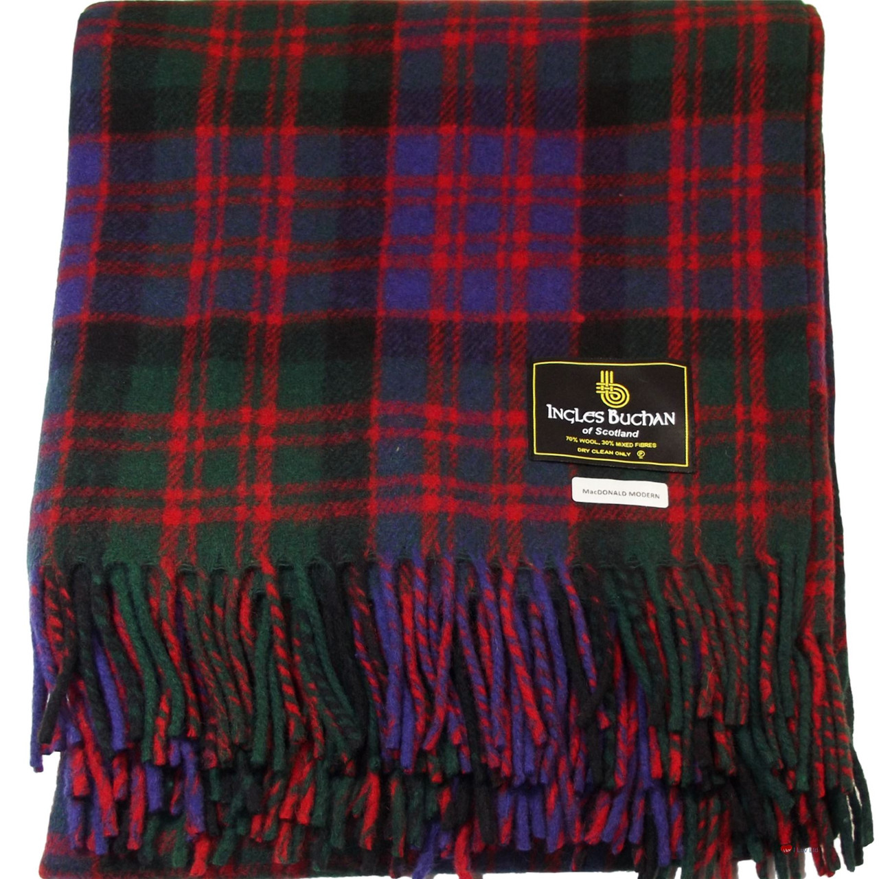 Scottish Tartan Wool Mix Blanket Throw Warm and Soft Travel Plaid ...