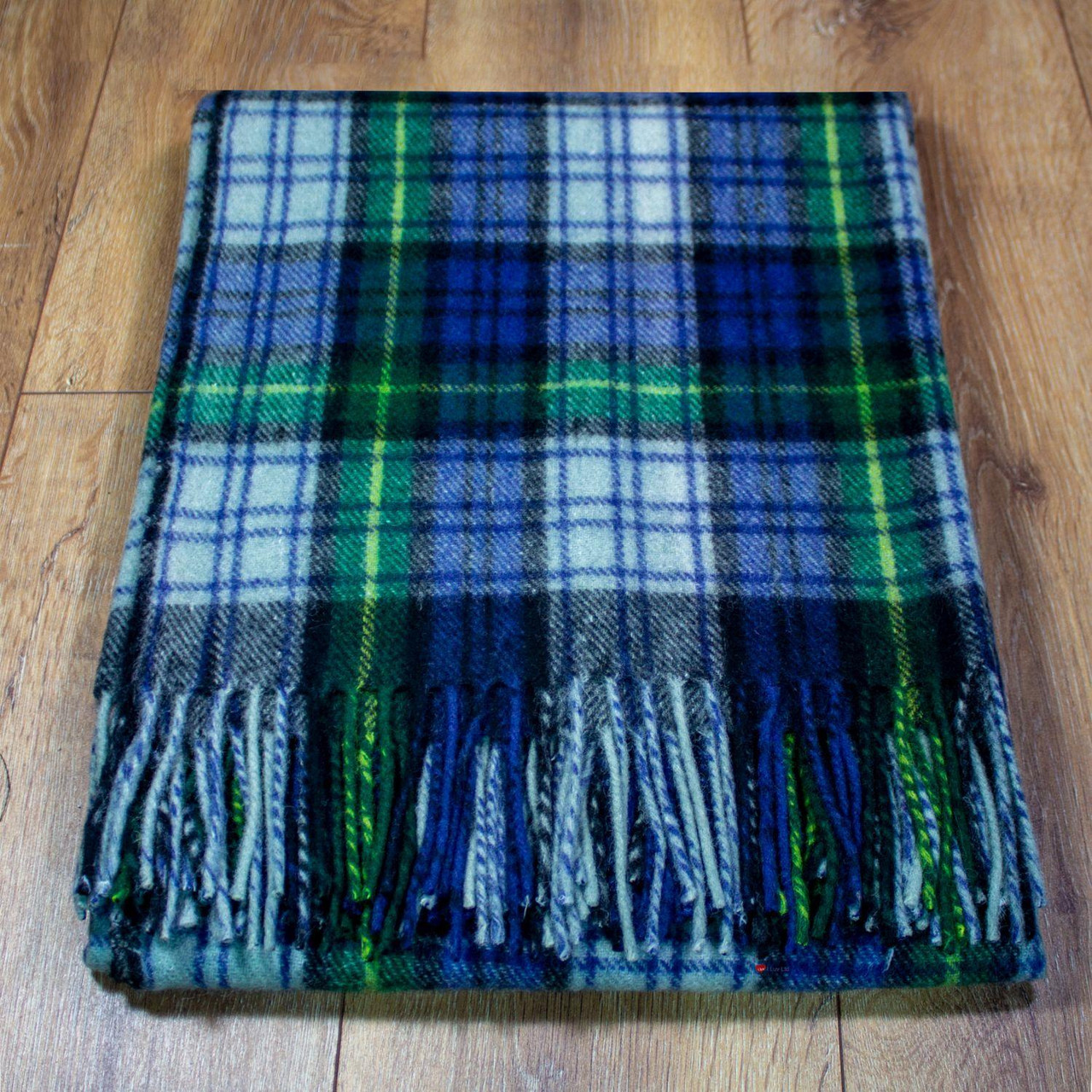 Scottish Tartan Wool Mix Blanket Throw Warm and Soft Gordon Dress Travel Plaid Picnic Knee Wool Rug 182 cm x 152 cm
