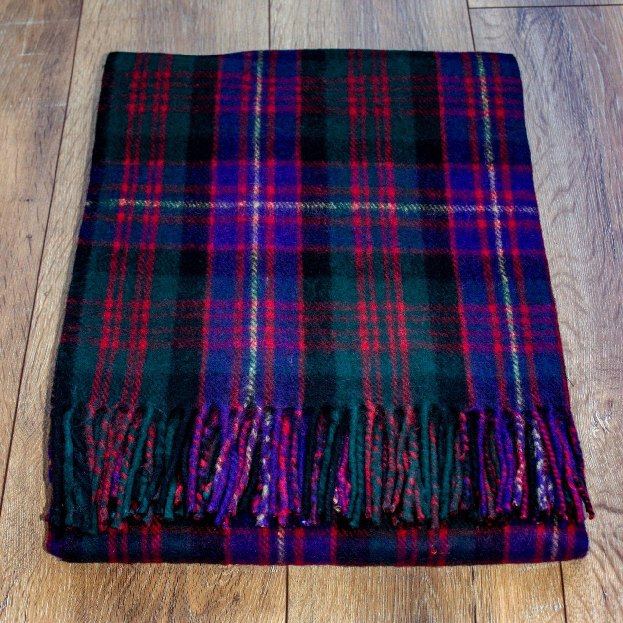 Scottish Tartan Wool Mix Blanket Throw Warm and Soft Cameron Of Erracht Travel Knee Wool Rug 182 cm x 152 cm Plaid