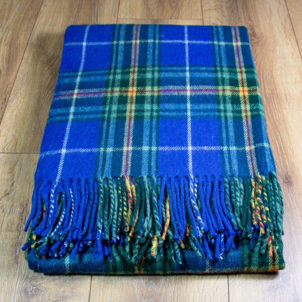 Scottish Tartan Wool Mix Blanket Throw Warm and Soft Nova Scotia Travel Plaid Picnic Knee Wool Rug 182 cm x 152 cm