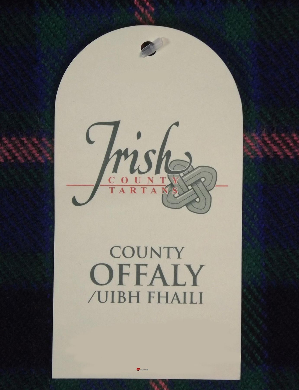Irish Tartan Fabric Material Medium Weight County Offaly New Wool 1 Metre