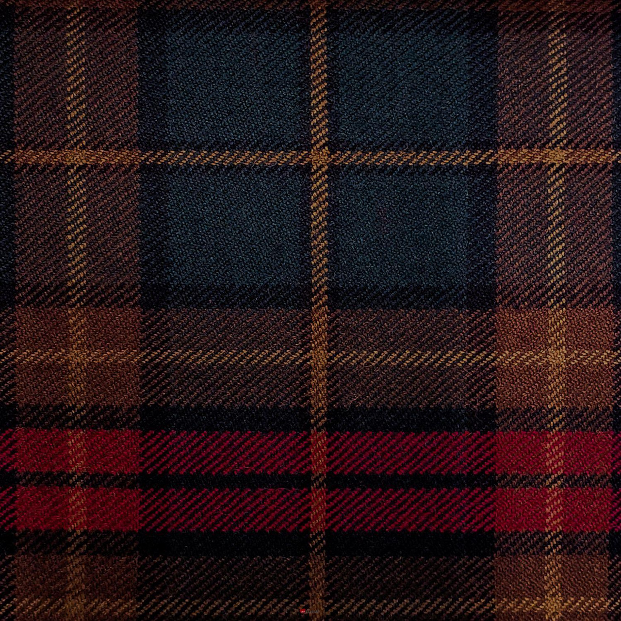 Irish Tartan Fabric Material Medium Weight County Caven New Wool 1 Metre