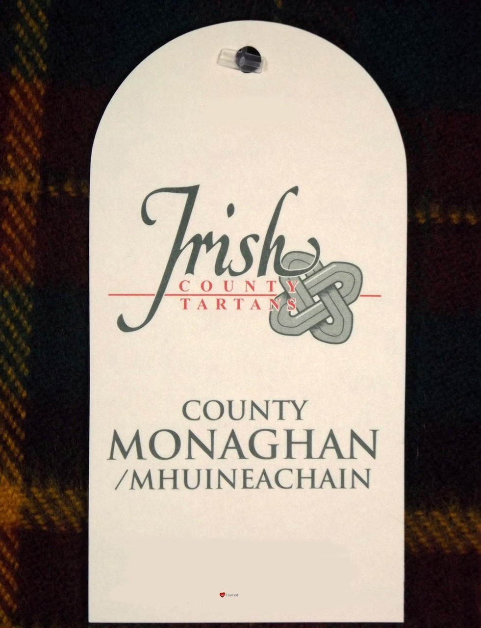Irish Tartan Fabric Material Medium Weight County Monaghan New Wool 1 Metre