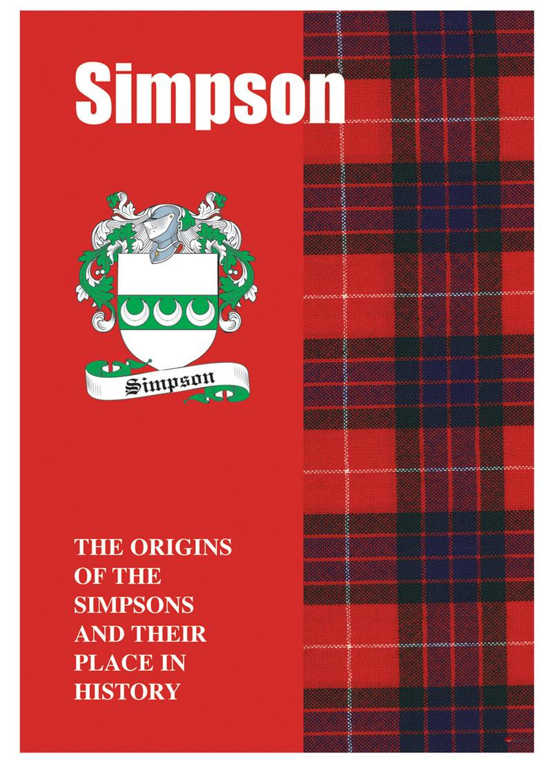 Simpson Ancestry Scottish Clan History Booklet, Scottish Gift