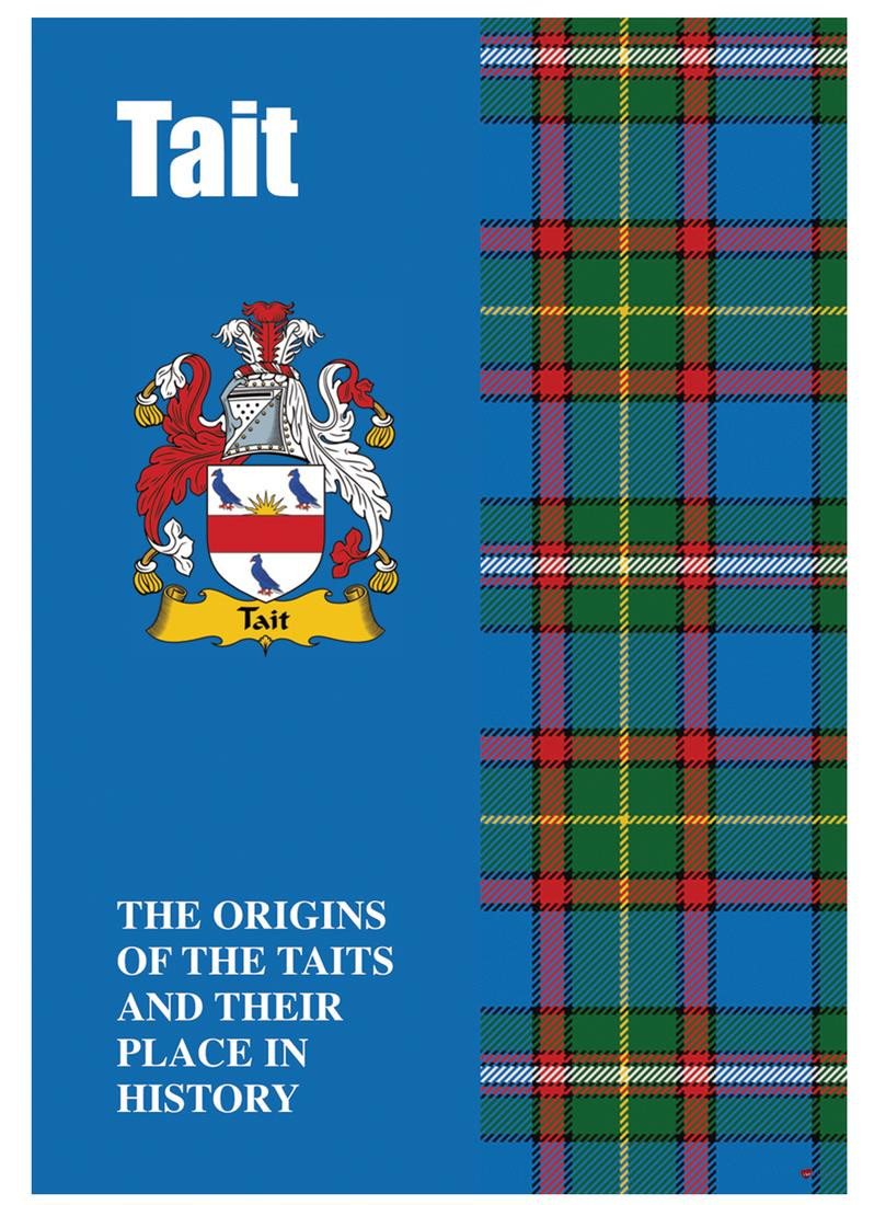 Tait Ancestry Scottish Clan History Booklet, Scottish Gift