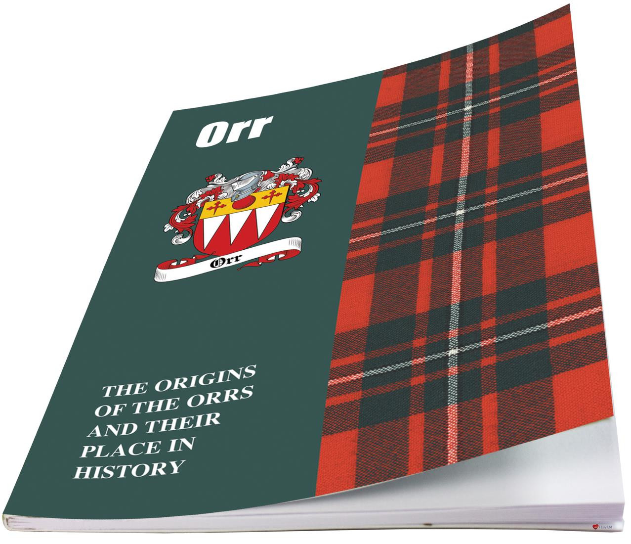 Orr Ancestry Scottish Clan History Booklet, Scottish Gift