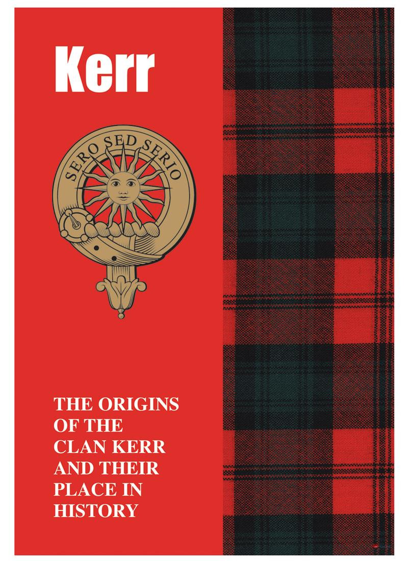 Kerr Ancestry Scottish Clan History Booklet, Scottish Gift