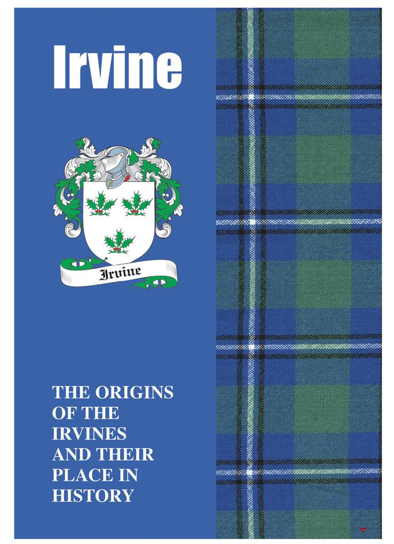 Irvine Ancestry Scottish Clan History Booklet, Scottish Gift