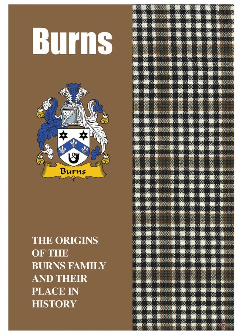 Burns Ancestry Scottish Clan History Booklet, Scottish Gift