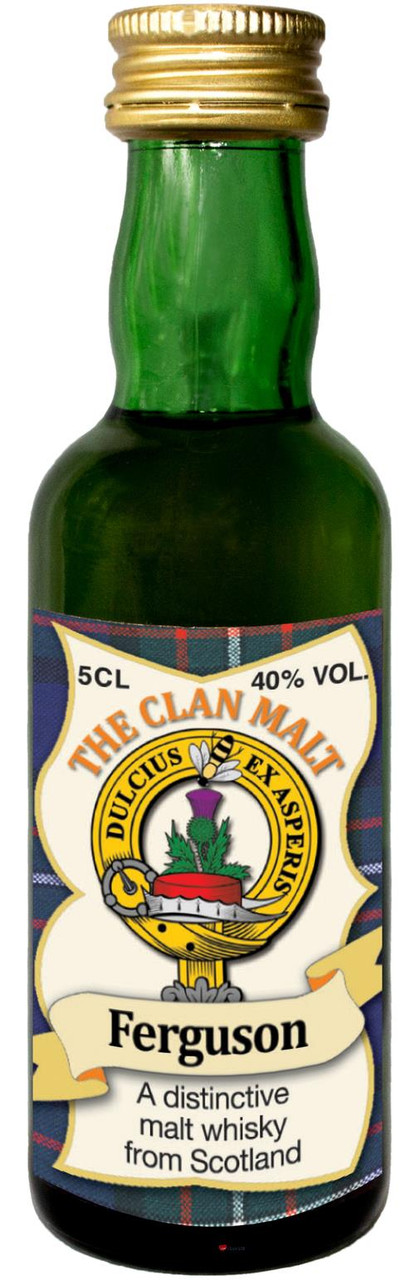 Ferguson Clan Whisky Collectable Miniature Bottle, Made in Scotland