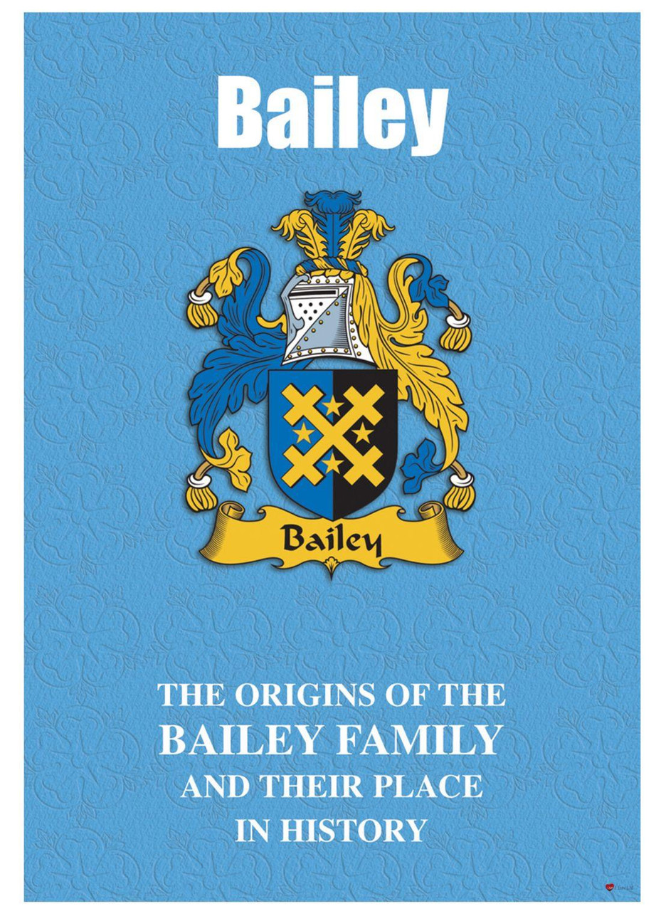 Bailey English Ancestry Family History Booklet with Amazing Facts of this Famous Name