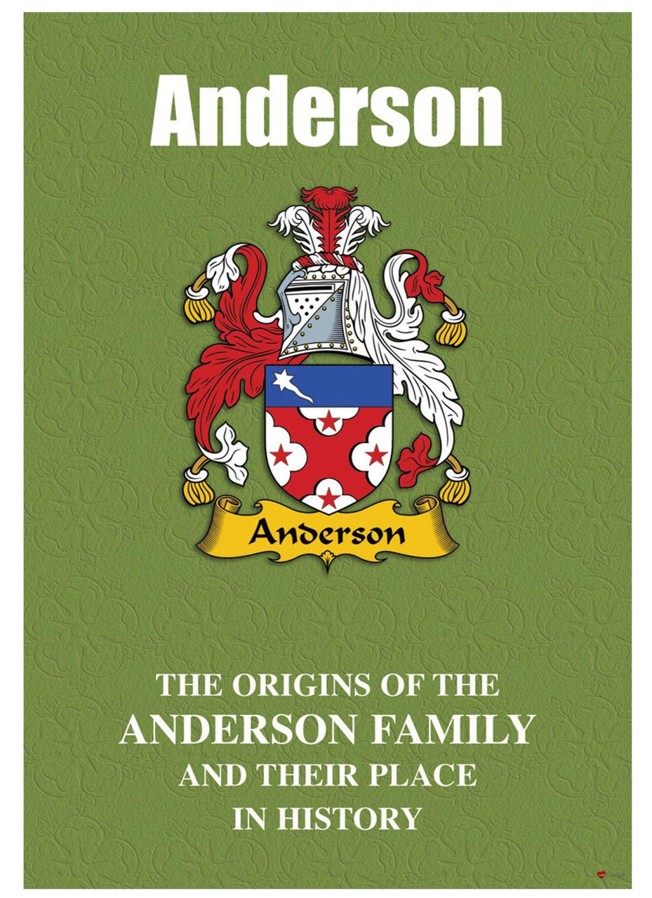 Anderson English Ancestry Family History Booklet with Amazing Facts of this Famous Name