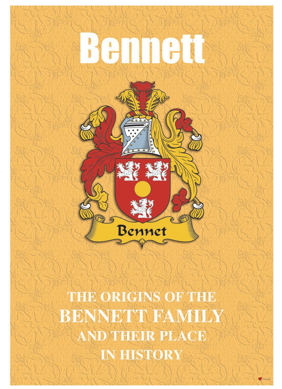 Bennett English Ancestry Family History Booklet with Amazing Facts of this Famous Name