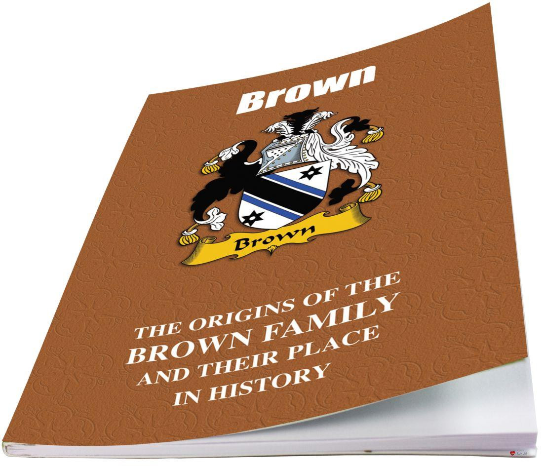 Brown English Ancestry Family History Booklet with Amazing Facts of this Famous Name