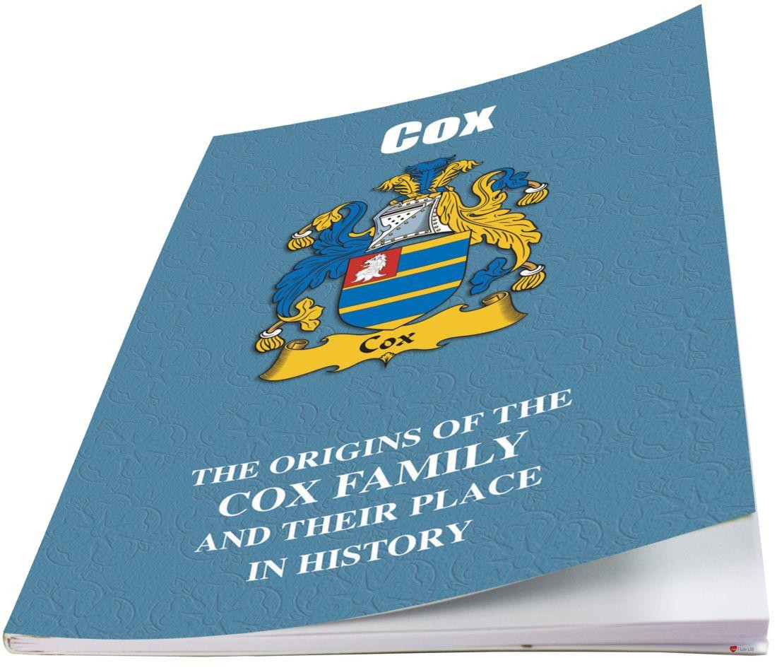 Cox English Ancestry Family History Booklet with Amazing Facts of this Famous Name