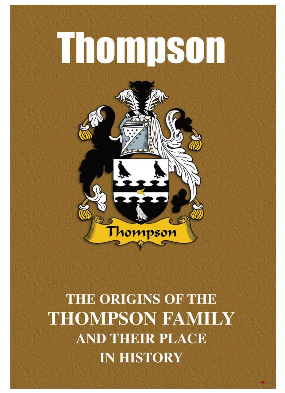 Thompson English Ancestry Family History Booklet with Amazing Facts of this Famous Name